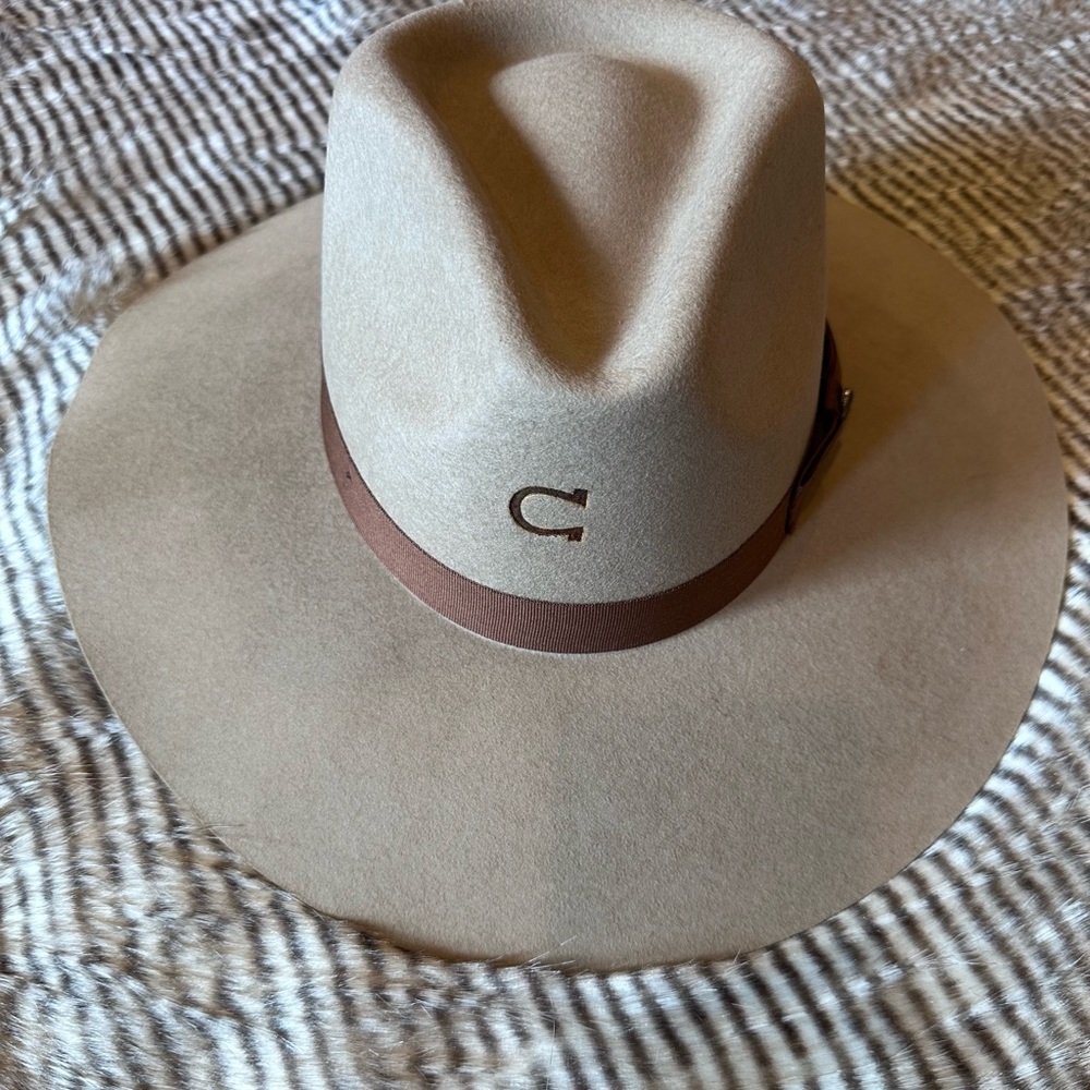 Tan Cowboy Hat with Brown Band
